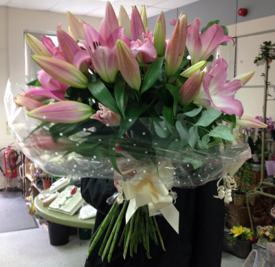 Bowbells Florist arrangement